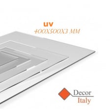 Lastra Policarbonato Compatto Protetto UV Makrolon 400x500x3 mm